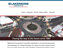 Tablet Screenshot of blakemoreconstruction.com